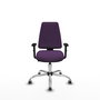 PIQUERAS Y CRESPO Silla de oficina Elche Morada con Brazos 1D