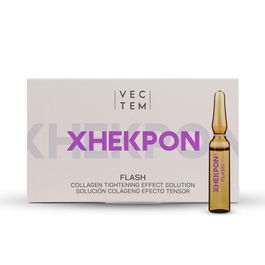 Xhekpon Ampollas Flash Efecto Tensor con Aloe Vera y Colágeno Hidrolizado - 5 Unidades, Tratamiento Lifting de 5 días