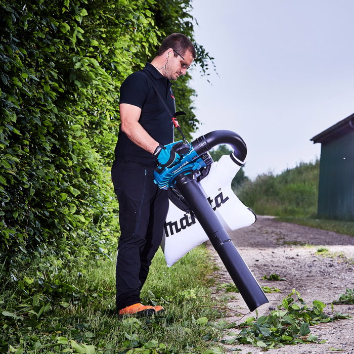 Makita DUB363PG4V Sopladora y Aspiradora de Hojas Inalámbrica con 4 Baterías y Cargador Dual