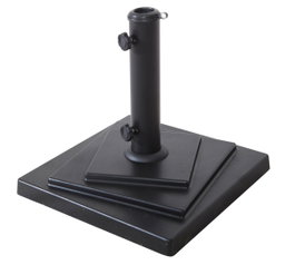 DKD Home Decor Base para Parasol de Cemento Ajustable Negro