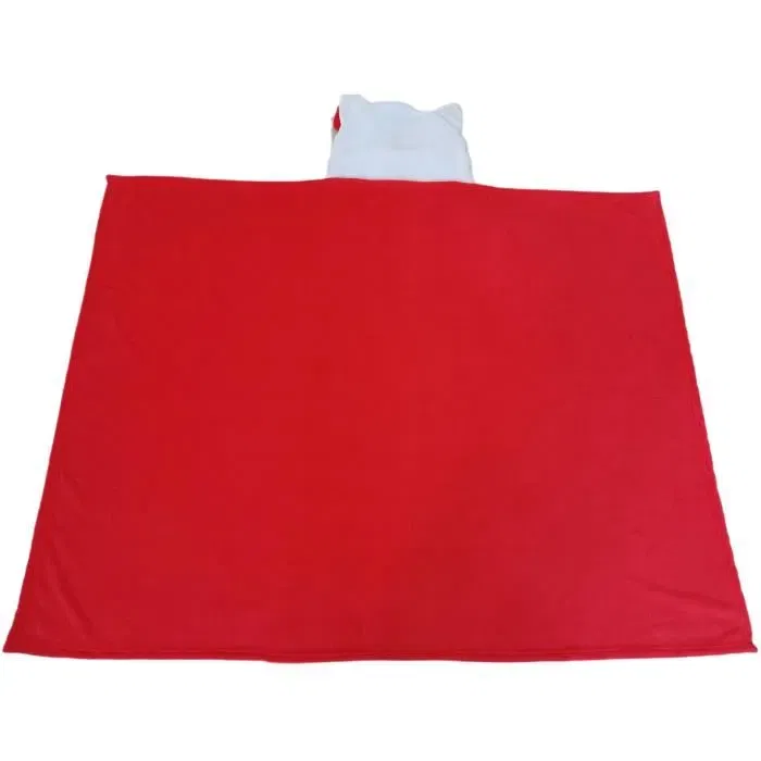 Hello Kitty Manta Polar con Capucha 3D HEL3700891711036 Roja 120 x 150 cm