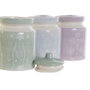 DKD Home Decor Set de 3 Botes de Dolomite 1L Surtido de Colores