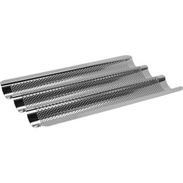 De Buyer Bandeja para 3 Baguettes INOX en Acero Inoxidable