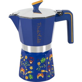 Pedrini Mokka Pot Frida Kahlo Edition Azul, 6 tazas