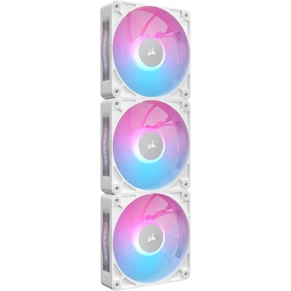 Corsair iCUE LINK RX120 RGB MAX White Kit de 3 Ventiladores de 120mm