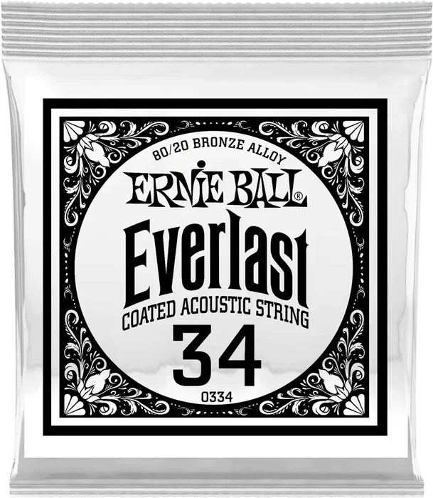 Ernie Ball Cuerda Acústica Everlast Ct 80/20 Bronze 034 (Set de 6) (Set de 6)