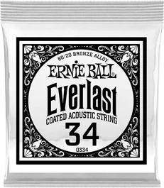 Ernie Ball Cuerda Acústica Everlast Ct 80/20 Bronze 034 (Set de 6) (Set de 6)