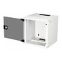 EQUIP Bastidor de pared 6U con puerta de vidrio templado Gris EWM-06-3030-G