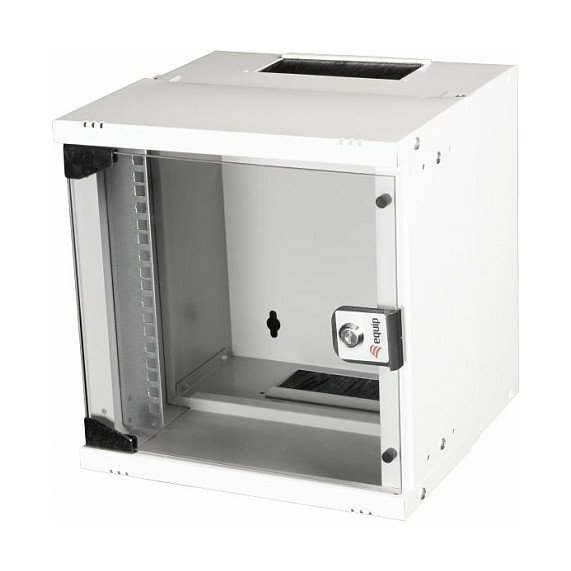 EQUIP EWM-06-3030-G Bastidor de pared 6U con puerta de vidrio gris EQUIP EWM-06-3030-G Bastidor de pared 6U con puerta de vidrio gris