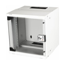 EQUIP Bastidor de pared 6U con puerta de vidrio templado Gris EWM-06-3030-G