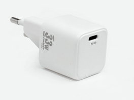 CoreParts Cargador USB-C 33W Nano con Tecnología GaN, Blanco