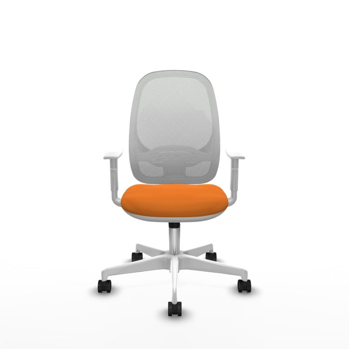 PIQUERAS Y CRESPO Silla de oficina Cilanco Naranja y Blanco PIQUERAS Y CRESPO Silla de oficina Cilanco Naranja y Blanco