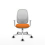 PIQUERAS Y CRESPO Silla de oficina Cilanco Naranja y Blanco