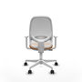PIQUERAS Y CRESPO Silla de oficina Cilanco Naranja y Blanco