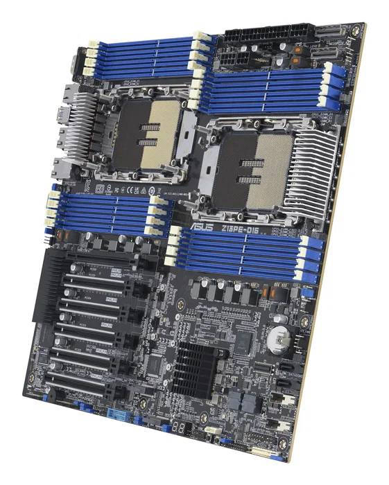 ASUS Z13PE-D16/ASMB11 Placa base para servidor Intel C741, Socket LGA 4677 (E), ATX extendida, 16x DIMM DDR5 (hasta 2TB), 10GbE, M.2, SATA III, 5x PCIe 5.0 x16