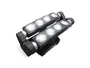 MARQLIGHT Luz Blanca Dual de Rodillo Multi-Haz con Base Giratoria