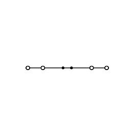 WAGO 2202-1401 Bornera de paso de 4 polos, 2,5 mm², Gris