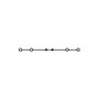 WAGO 2202-1401 Bornera de paso de 4 polos, 2,5 mm², Gris