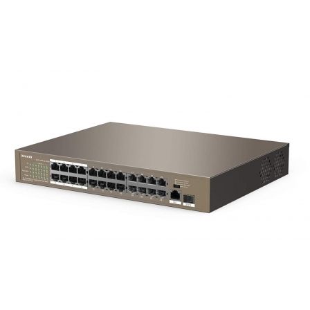 Switch Tenda TEF1126P-24-250W 24 Puertos/ RJ-45 10/100 PoE/ SFP