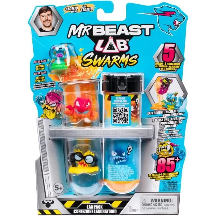MrBeast Lab MRB0630996247464 Pack 5 Minifiguras Swarms Atomic Niños 5+ Años MrBeast Lab MRB0630996247464 Pack 5 Minifiguras Swarms Atomic Niños 5+ Años