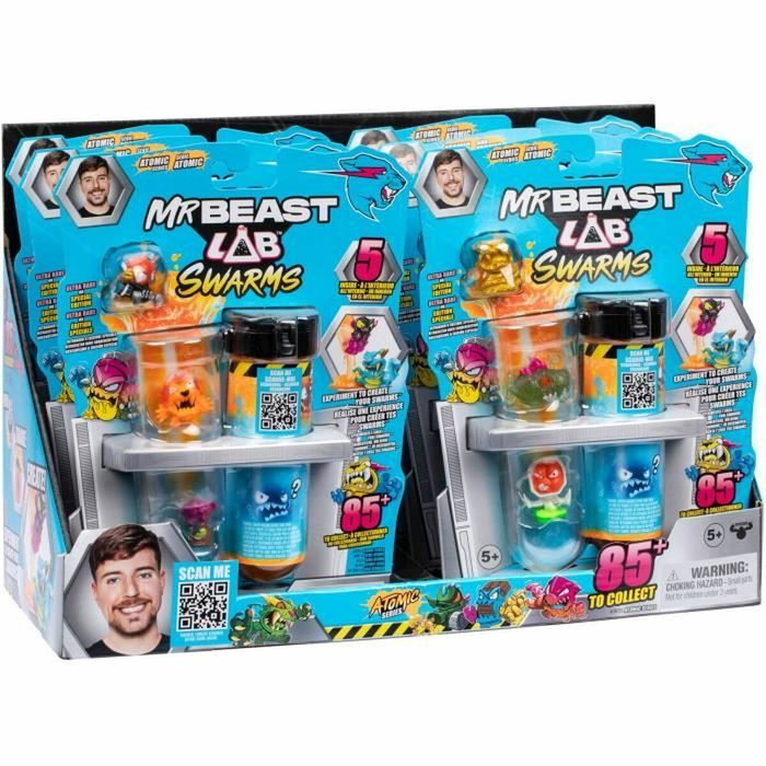 Mrbeast Lab Pack de 5 minifiguras Swarms Atomic Mrbeast Lab Pack de 5 minifiguras Swarms Atomic