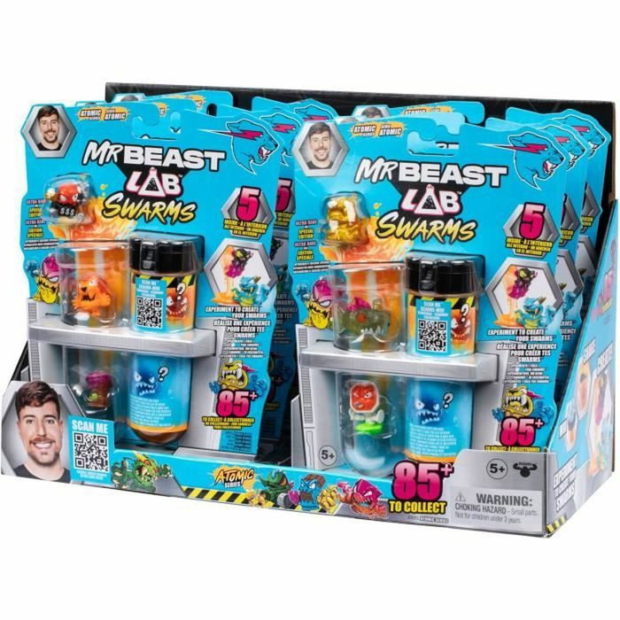 Mrbeast Lab Pack de 5 minifiguras Swarms Atomic Mrbeast Lab Pack de 5 minifiguras Swarms Atomic