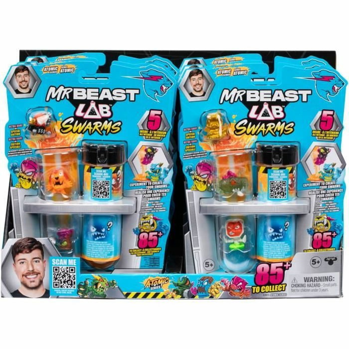 Mrbeast Lab Pack de 5 minifiguras Swarms Atomic Mrbeast Lab Pack de 5 minifiguras Swarms Atomic