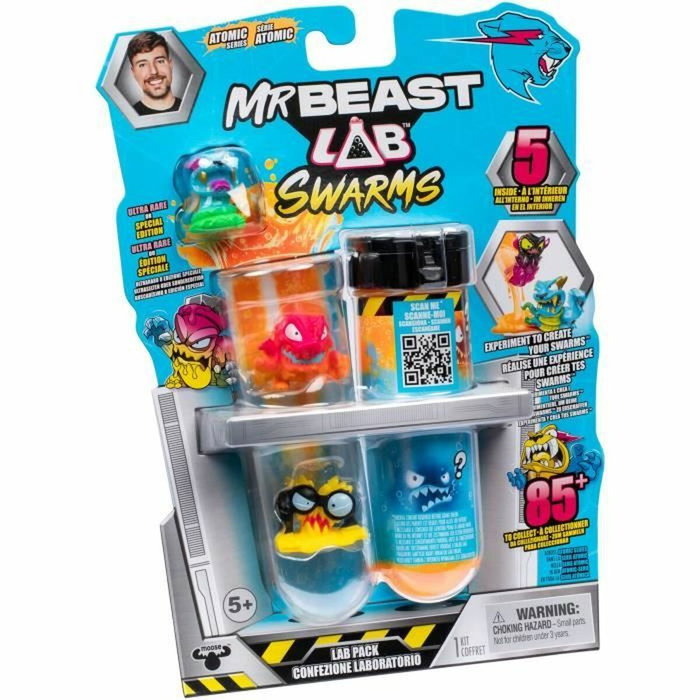 Mrbeast Lab Pack de 5 minifiguras Swarms Atomic Mrbeast Lab Pack de 5 minifiguras Swarms Atomic