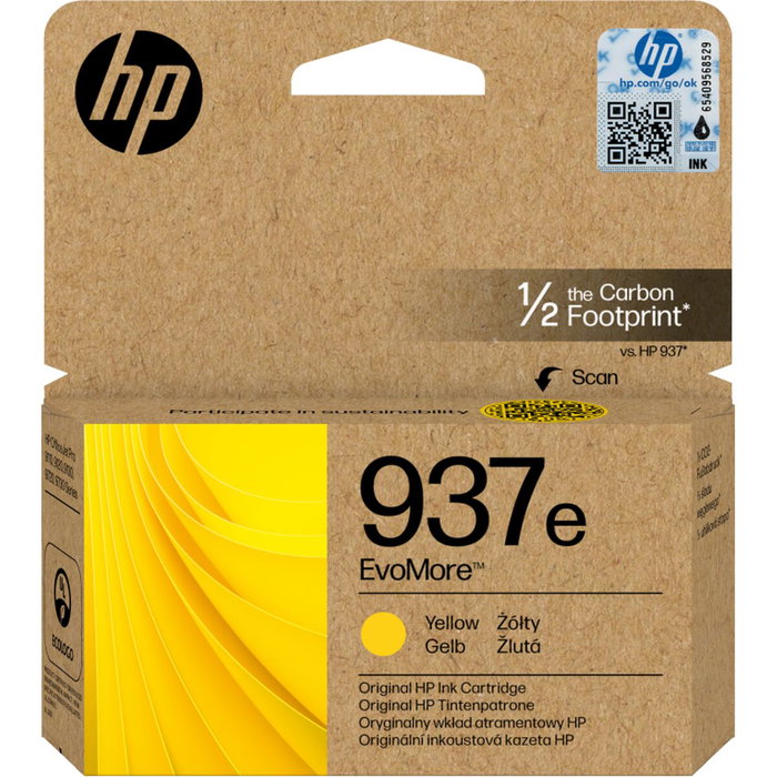 HP 937e EvoMore Cartucho de Tinta Amarillo (XL) Original HP 937e EvoMore Cartucho de Tinta Amarillo (XL) Original