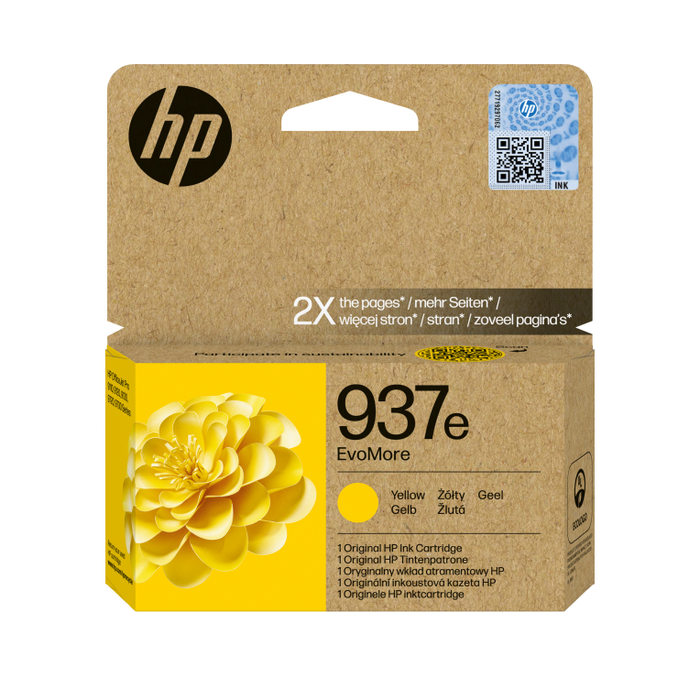 HP 937e EvoMore Cartucho de Tinta Amarillo (XL) Original HP 937e EvoMore Cartucho de Tinta Amarillo (XL) Original