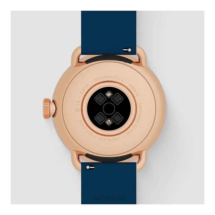 Withings ScanWatch 2 38mm Rose Gold Blue EKG, Oxígeno en Sangre y Seguimiento del Sueño Withings ScanWatch 2 38mm Rose Gold Blue EKG, Oxígeno en Sangre y Seguimiento del Sueño