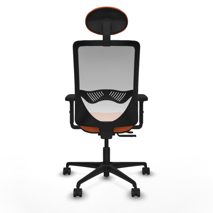 PIQUERAS Y CRESPO Silla de oficina Zulema Naranja y Blanco PIQUERAS Y CRESPO Silla de oficina Zulema Naranja y Blanco