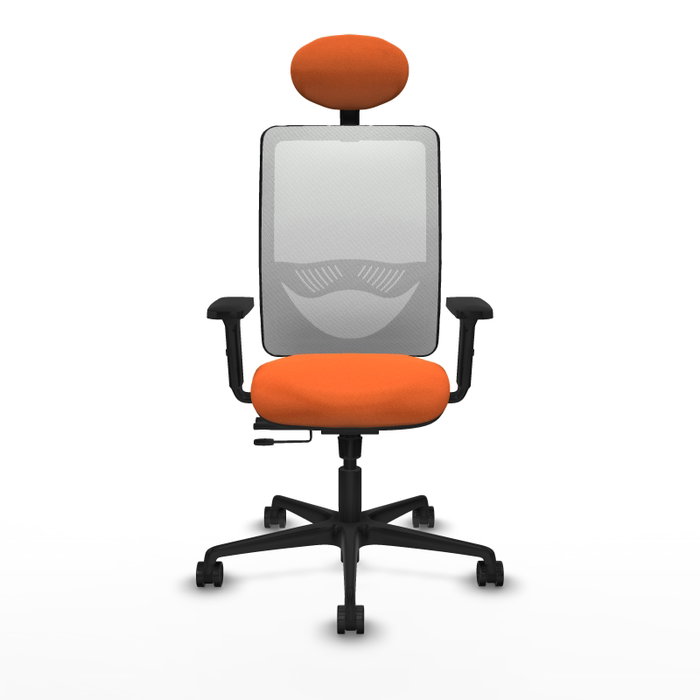 PIQUERAS Y CRESPO Silla de oficina Zulema Naranja y Blanco PIQUERAS Y CRESPO Silla de oficina Zulema Naranja y Blanco
