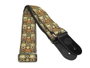 Correa Gaucho Serie Tradicional para Guitarra 50 mm Mosaico Dorado