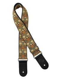 Correa Gaucho Serie Tradicional para Guitarra 50 mm Mosaico Dorado