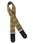 Correa Gaucho Serie Tradicional para Guitarra 50 mm Mosaico Dorado