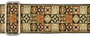 Correa Gaucho Serie Tradicional para Guitarra 50 mm Mosaico Dorado