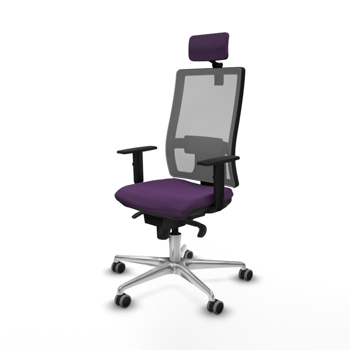 PIQUERAS Y CRESPO Silla de oficina Horna con mecanismo Sincro, Morado y Gris PIQUERAS Y CRESPO Silla de oficina Horna con mecanismo Sincro, Morado y Gris