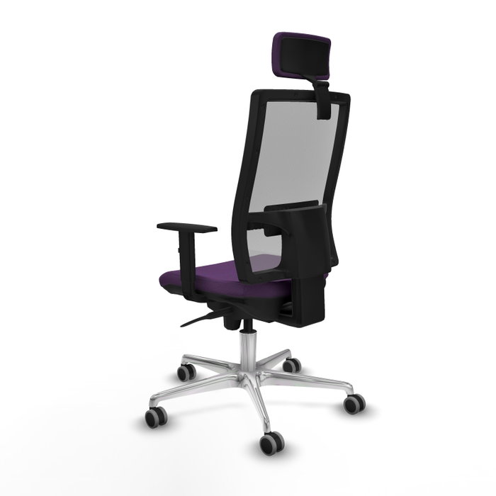 PIQUERAS Y CRESPO Silla de oficina Horna con mecanismo Sincro, Morado y Gris PIQUERAS Y CRESPO Silla de oficina Horna con mecanismo Sincro, Morado y Gris