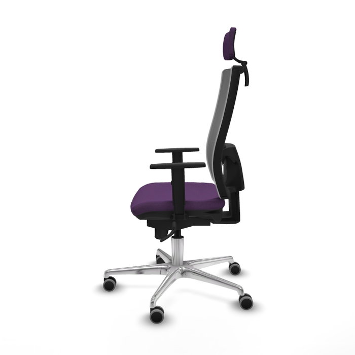 PIQUERAS Y CRESPO Silla de oficina Horna con mecanismo Sincro, Morado y Gris PIQUERAS Y CRESPO Silla de oficina Horna con mecanismo Sincro, Morado y Gris