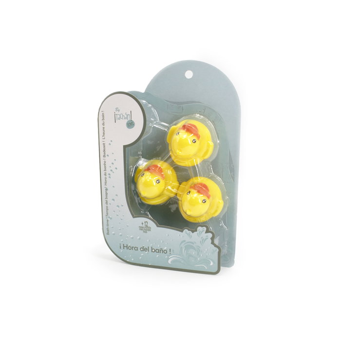 Tachan Set de 3 Patitos Amarillos de Goma para Baño +12 Meses