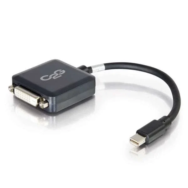 C2G 84311 Adaptador Cable Mini DisplayPort Macho a DVI-D Hembra 0.2m Negro, Resolución 1920x1200