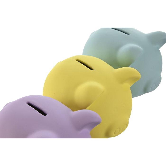 DKD Home Decor Hucha de Cerdo Mate Surtido de 3 Unidades DKD Home Decor Hucha de Cerdo Mate Surtido de 3 Unidades