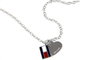 Tommy Hilfiger Collar de Acero Inoxidable con Colgante de Corazón y Bandera