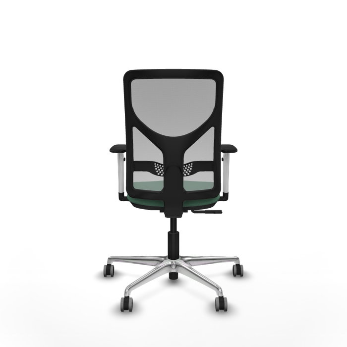 PIQUERAS Y CRESPO Silla de oficina Motilla con mecanismo Sincro Verde esmeralda y Gris