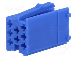 4CARMEDIA Contenedor de conector mini ISO de 8 pines, azul