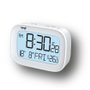 SAMI Despertador Digital LCD Blanco con Calendario y 8 Idiomas
