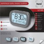 SAMI Despertador Sami LCD con Calendario Plata Oscuro