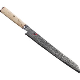 Miyabi 5000MCD Cuchillo para pan 23cm de acero MC63 con mango de abedul marrón