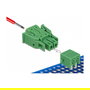 DeLOCK 65952 Terminalblock Set para Platine 2 Pin 3,81 mm Rastermass horizontal, Color Verde, Seccion Cable 24-12 AWG, Plástico, -40 a 105 °C